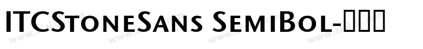 ITCStoneSans SemiBol字体转换